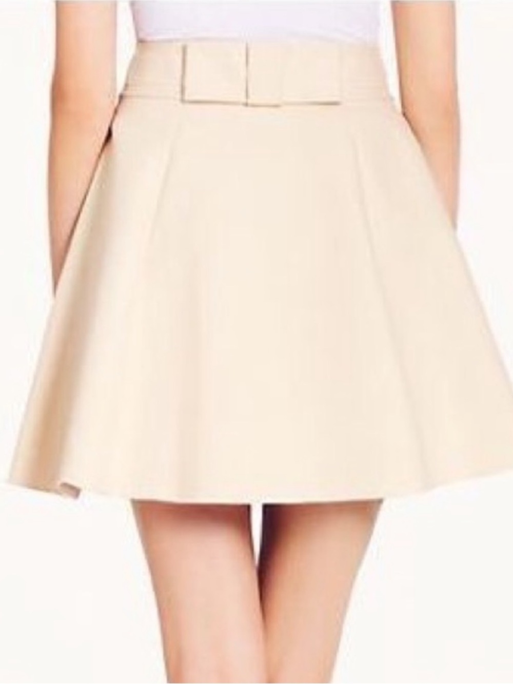 kate spade Cream Bow Skirt Terra LinedA-Line Skirt size 10